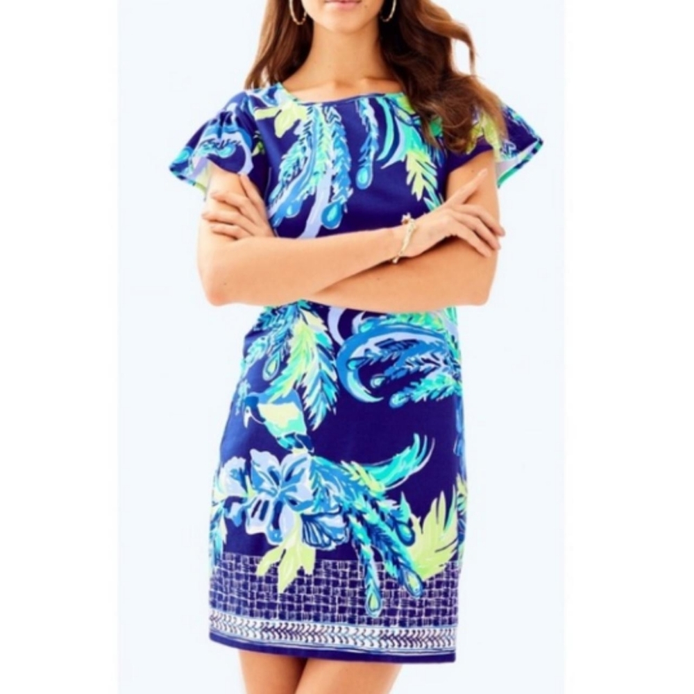 Lilly Pulitzer Marah Dress with flutter short sleeves
